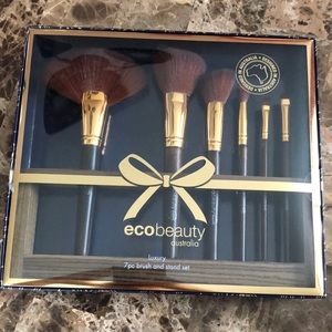 🌸NEW Ecobeauty luxury Brush and Stand SET 7pc